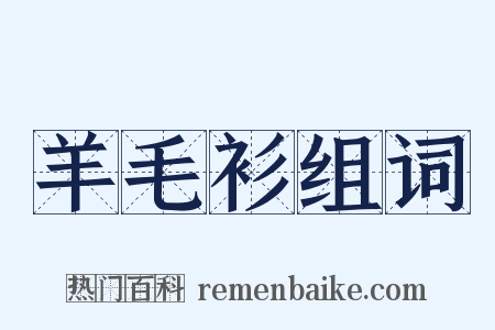 羊毛衫组词是什么意思的图片